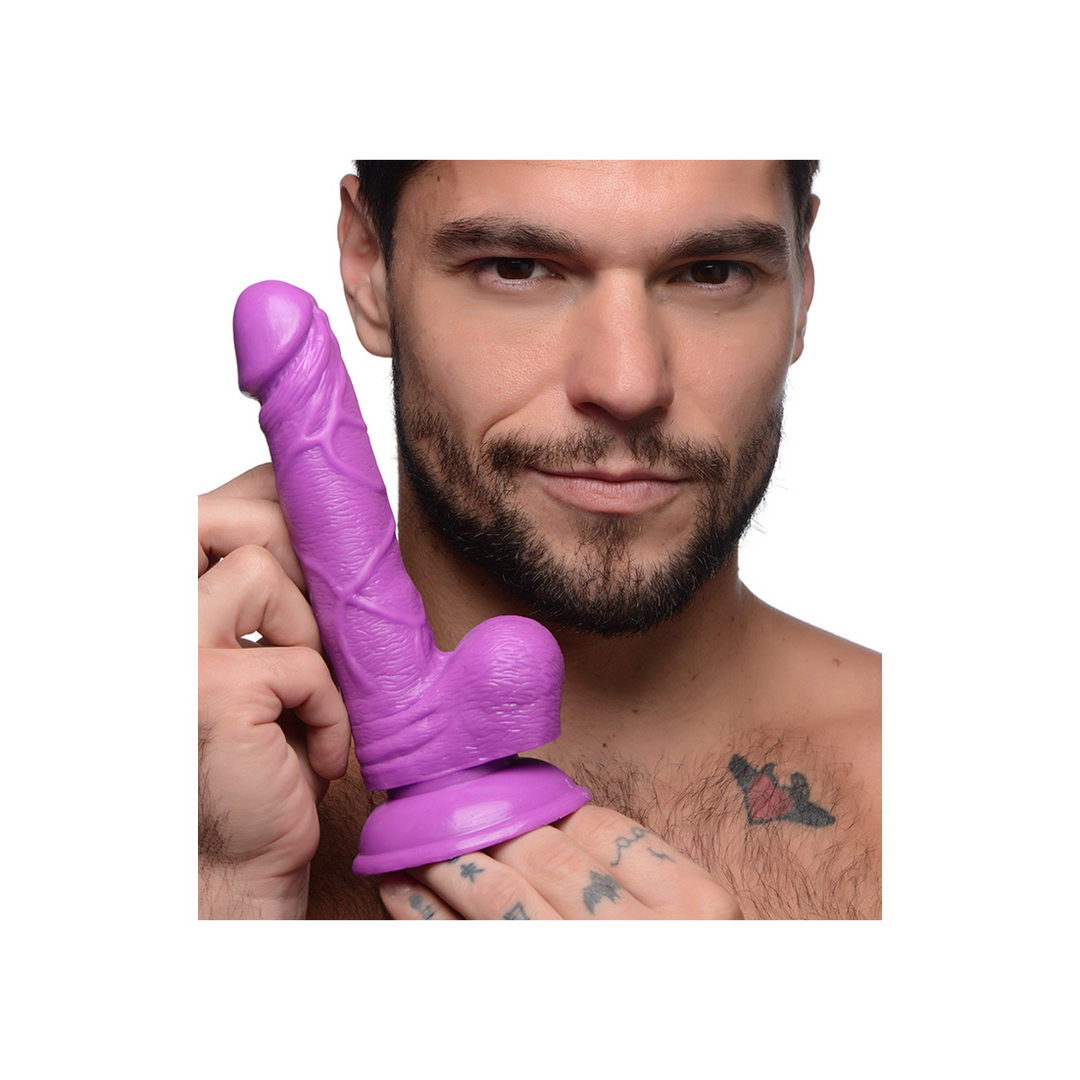POP Dildo mit Hoden 19 cm – Flexibel, fest und realistisch