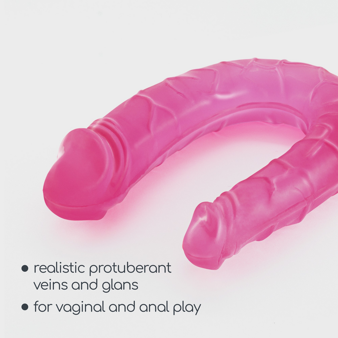 Deep Diver 11,5 cm – Dubbele Dildo & Anaal Glijmiddel Roze