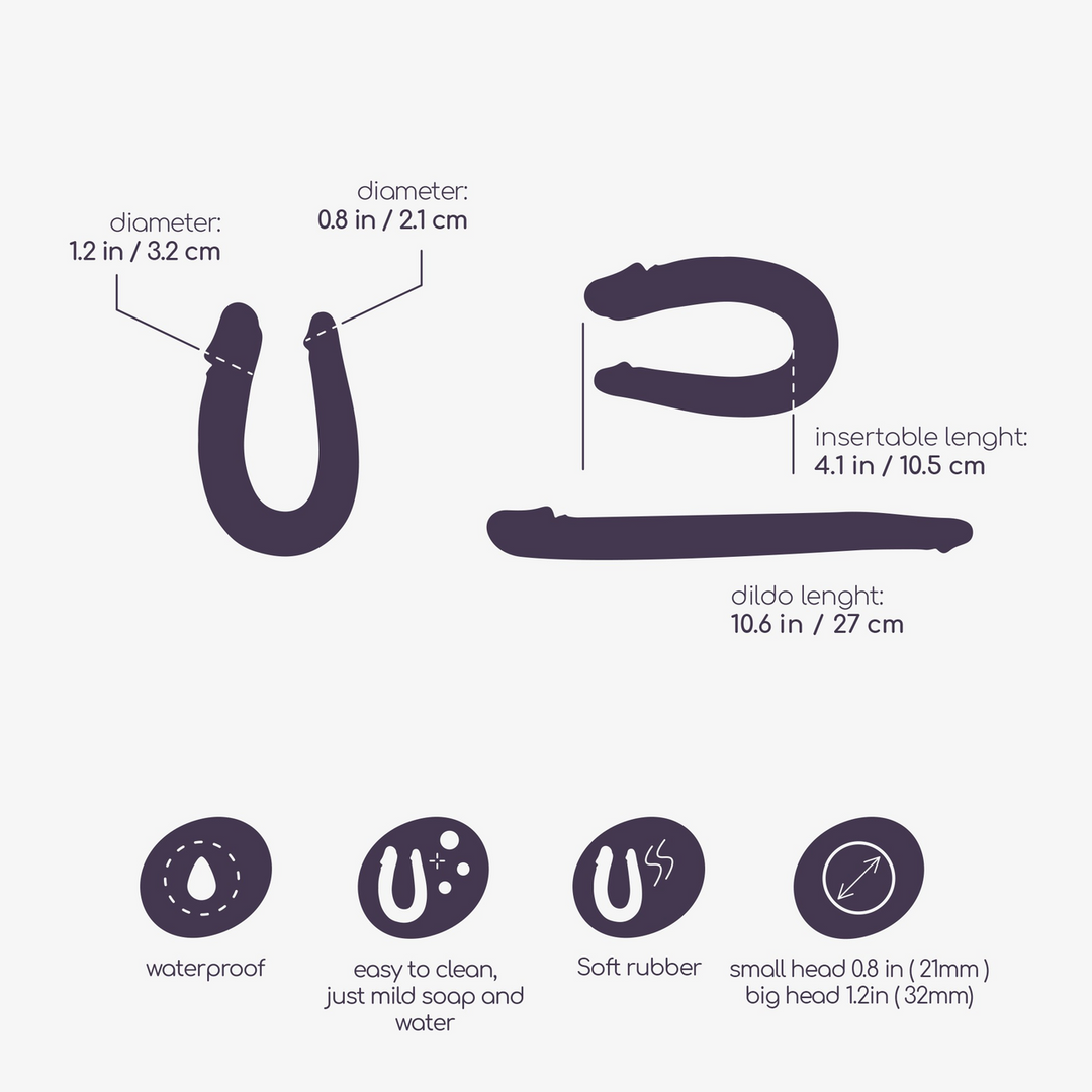 Deep Diver 11,5 cm – Doppeldildo & Analgleitmittel Rosa