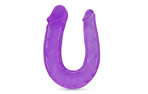 Deep Diver Doppeldildo 11,5 cm + Analgleitmittel Lila