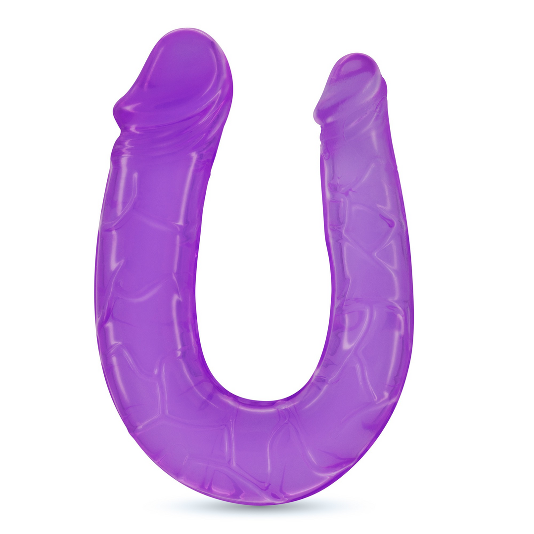 Deep Diver Dubbele Dildo 11,5 cm + Anaal Glijmiddel Paars