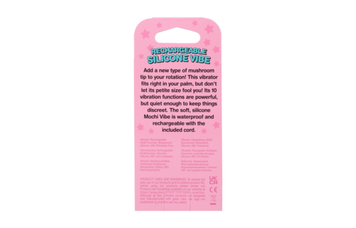 Pilz-Vibrator Rosa – Leistungsstarker wiederaufladbarer Silikon-Vibrator