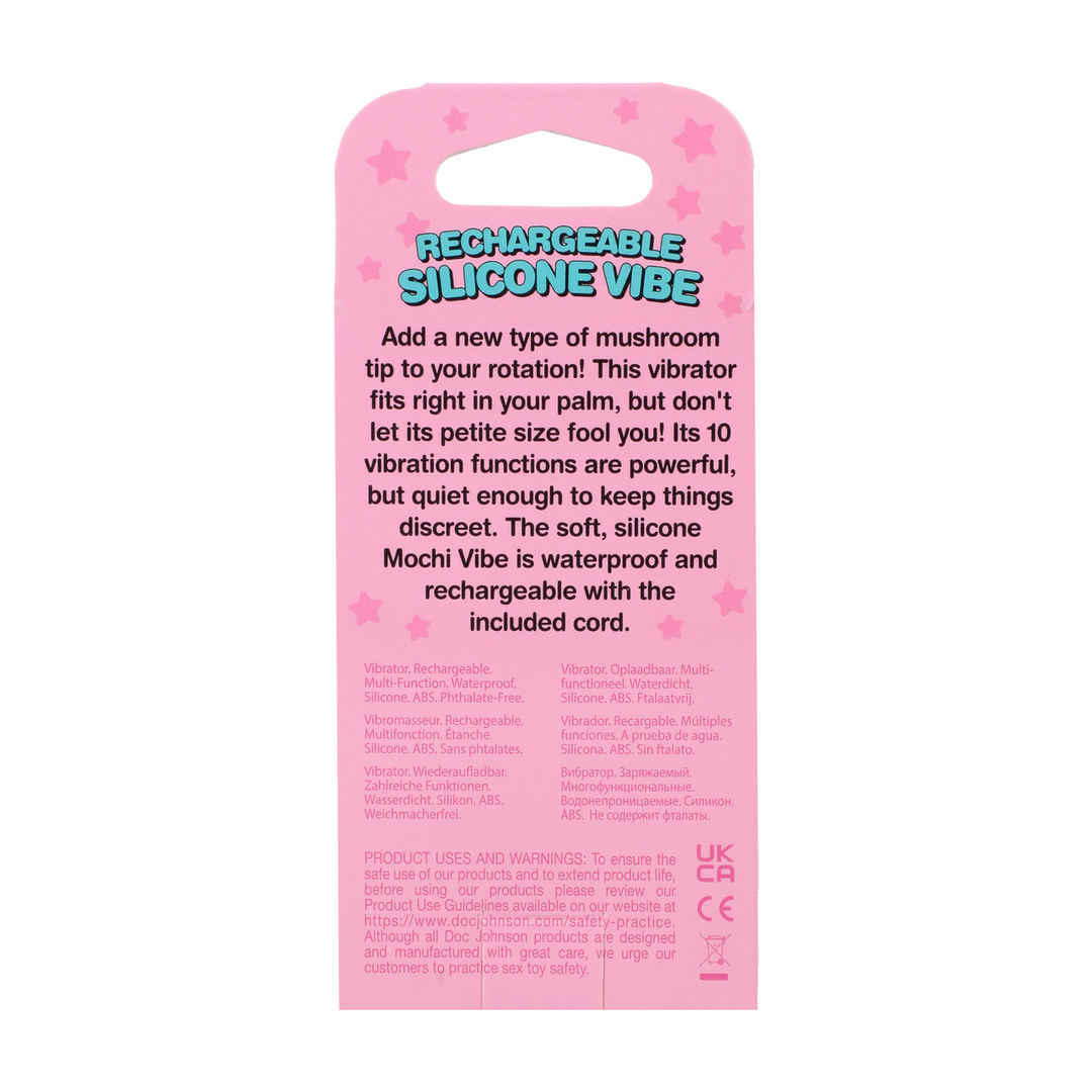 Mushroom Vibe Pink – Powerful Rechargeable Silicone Vibrator