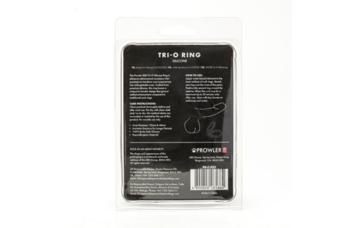 Tri-O Silicone Ring Black – Comfort & Intense Pleasure
