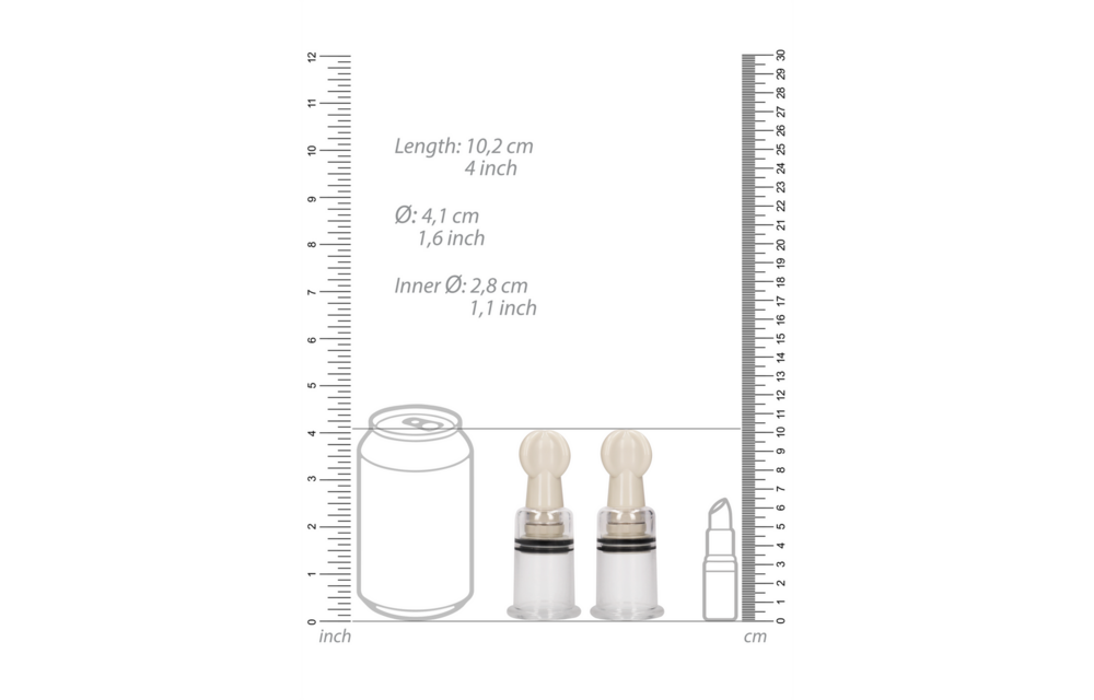 Tepelzuigerset Medium - Intensieve Zuigstimulatie & Sensatie