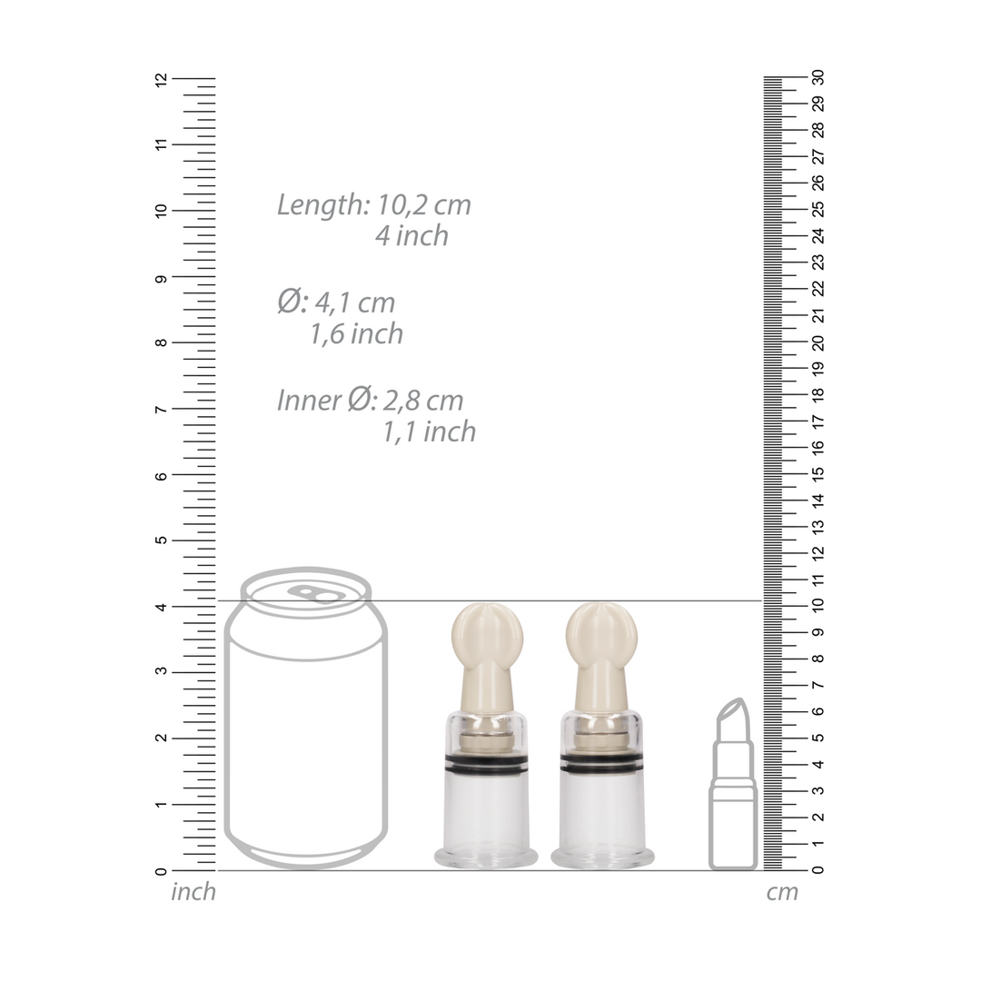 Tepelzuigerset Medium - Intensieve Zuigstimulatie & Sensatie