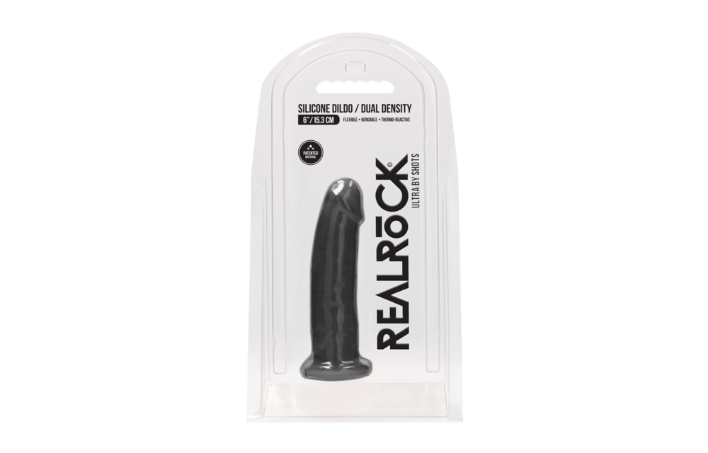 Silicone Dildo zonder Ballen - 6 / 15 cm