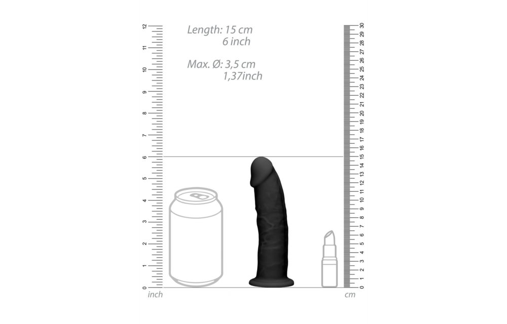 Silikon-Dildo ohne Hoden 15 cm | Realistisch & flexibel