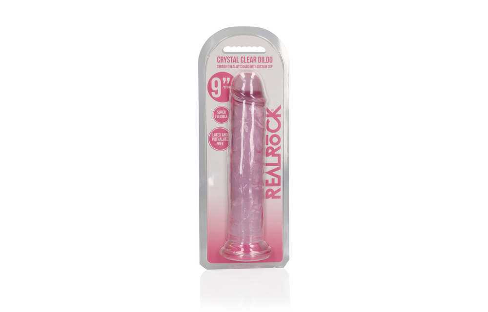 Rechtdoor Realistische Dildo 23x7,2 cm met Zuignap Crystal