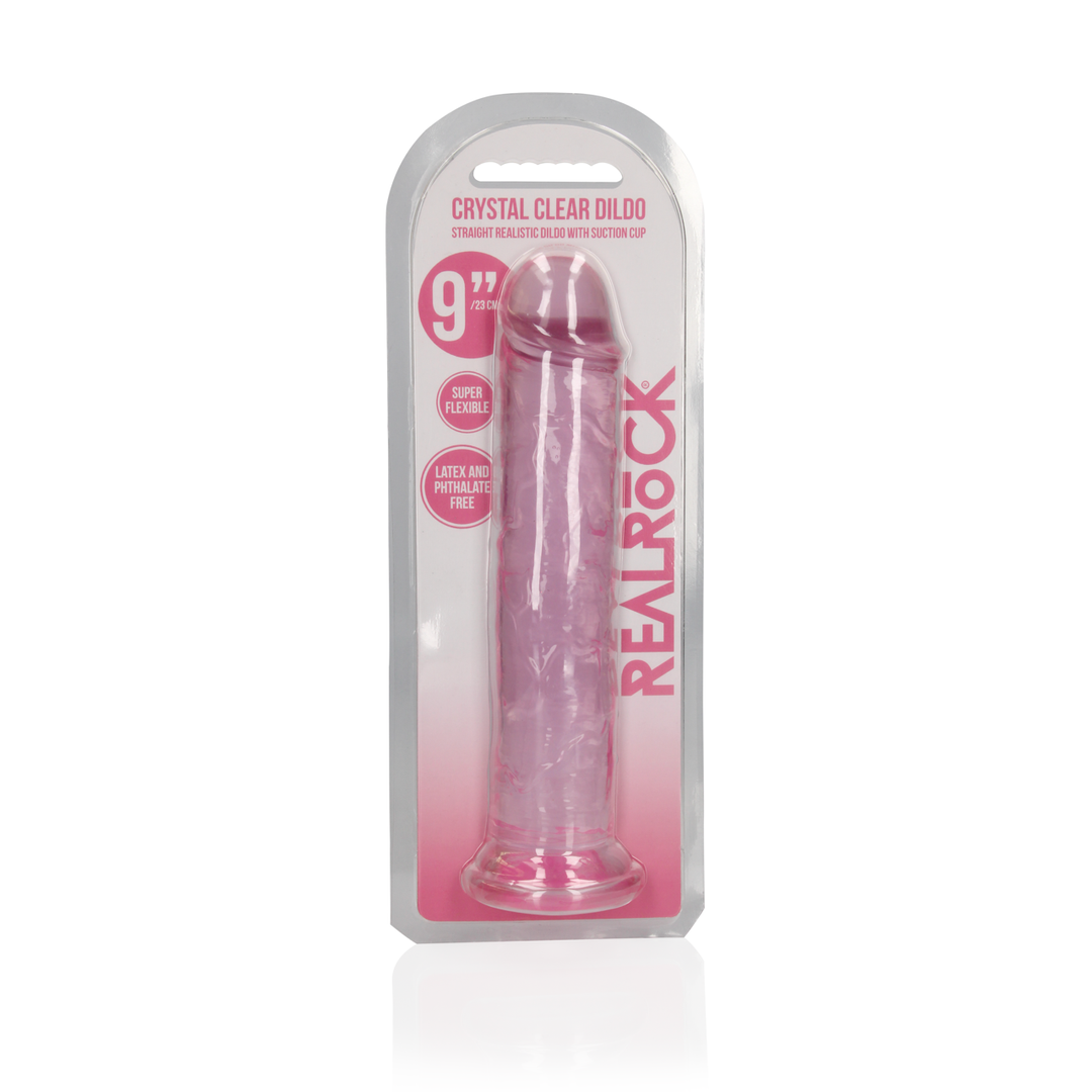 Rechtdoor Realistische Dildo 23x7,2 cm met Zuignap Crystal