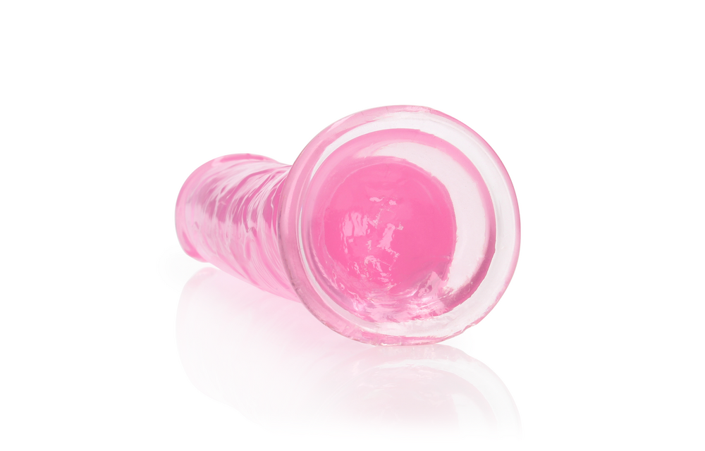 Straight Realistic Dildo 23x7.2 cm with Suction Cup Crystal