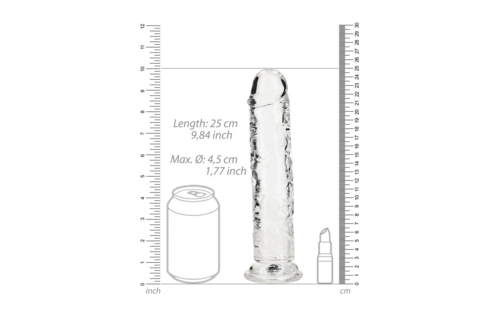 Gerader Dildo mit Saugnapf 23 cm und 7,2 cm breit – RealRock
