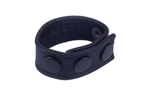Cocky - Adjustable Leather Cockring - Black