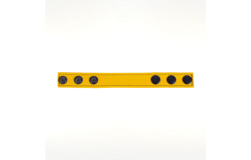 Cocky Adjustable Leather Cock Ring Yellow – Comfort & Stimulation