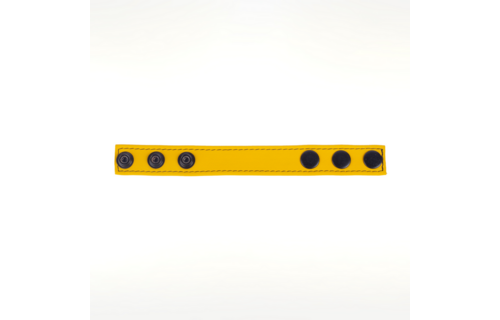 Cocky - Adjustable Leather Cockring - Yellow