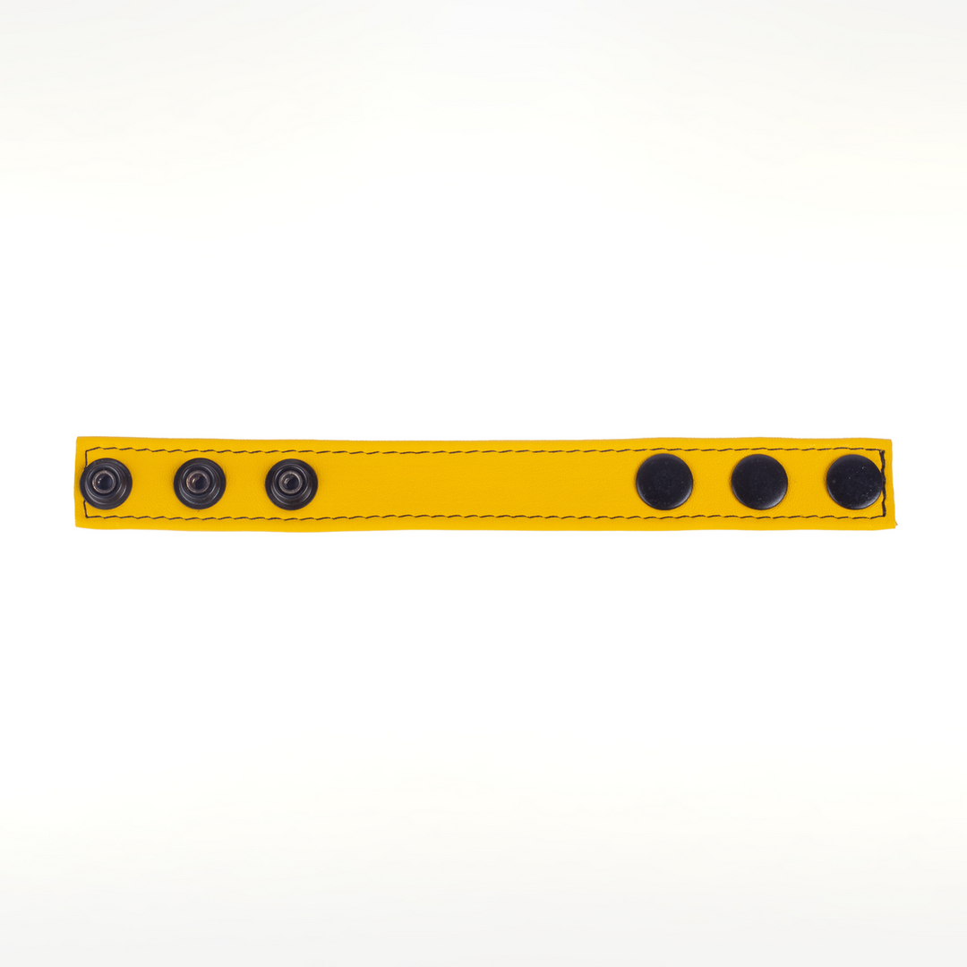 Cocky - Adjustable Leather Cockring - Yellow