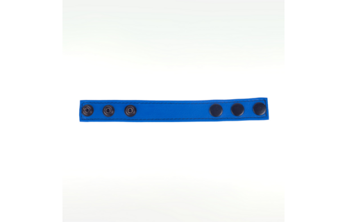 Verstellbarer blauer Leder-Cockring | Rood Leer Genot