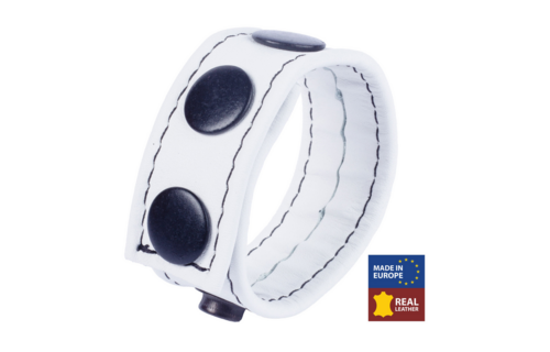 Cocky Verstelbare Witte Leren Cockring | Comfort & Stijl