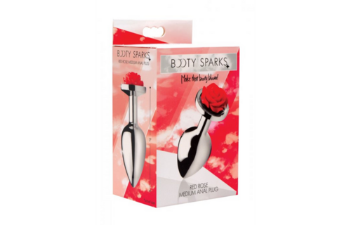 Rode Roos Buttplug Medium 8,9 cm – Elegant & Verleidelijk