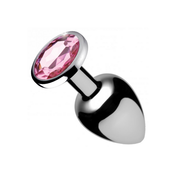 Roze Edelsteen Buttplug 8,1 cm - Elegant & Sensueel Genot