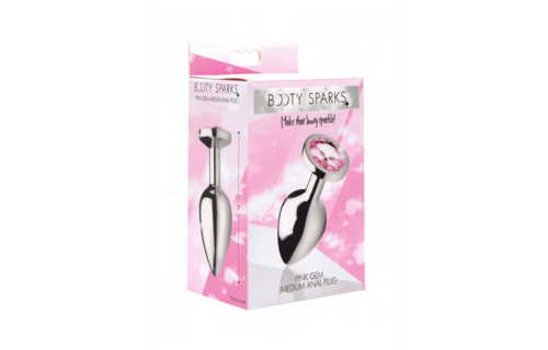 Roze Edelsteen Buttplug 8,1 cm - Elegant & Sensueel Genot