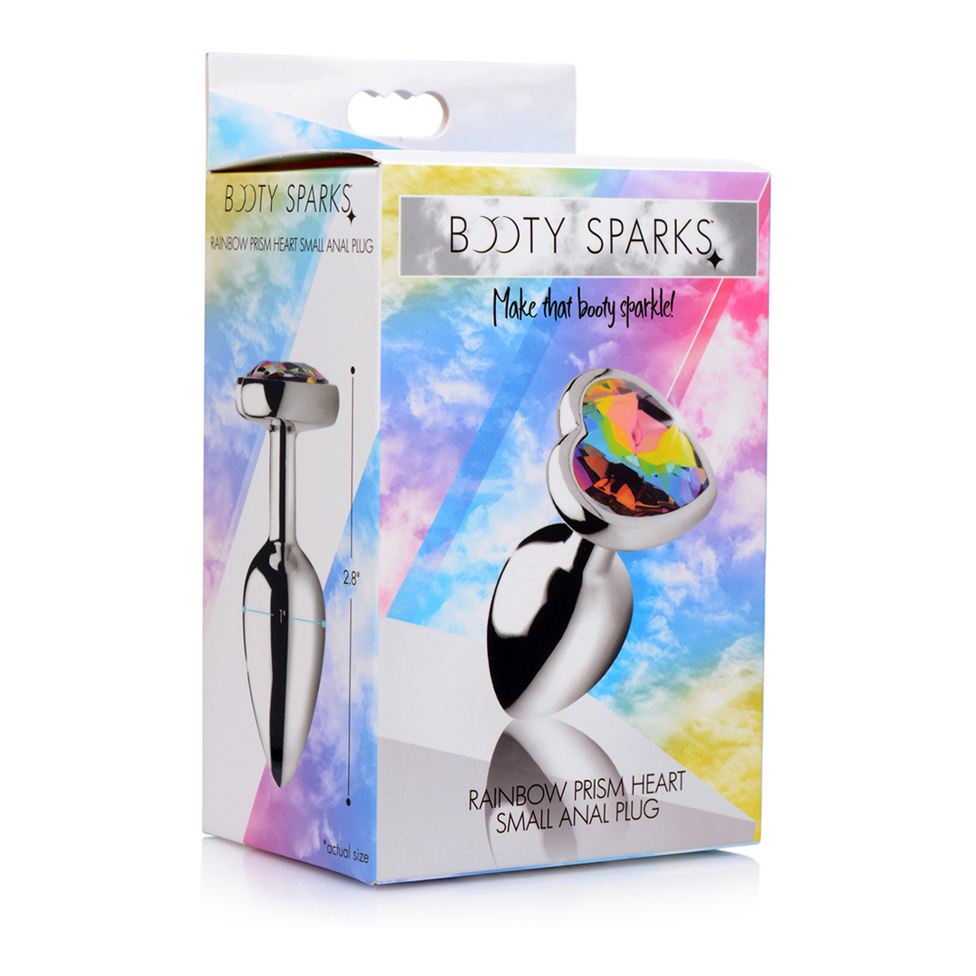 Rainbow Prism Herz-Buttplug 7,1 cm – farbenfroh & komfortabel