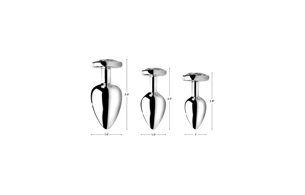 Rainbow Prism Hart Buttplug 7,1 cm – Kleurrijk & Comfortabel