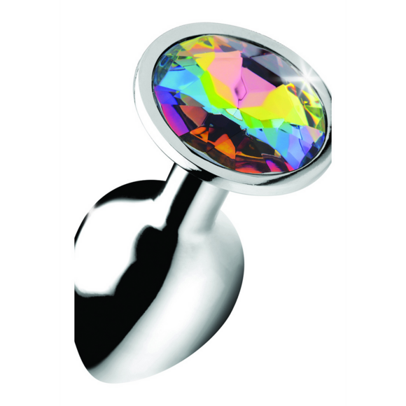 Rainbow Prism Buttplug 7,1 cm – Zijdezacht & Krachtig