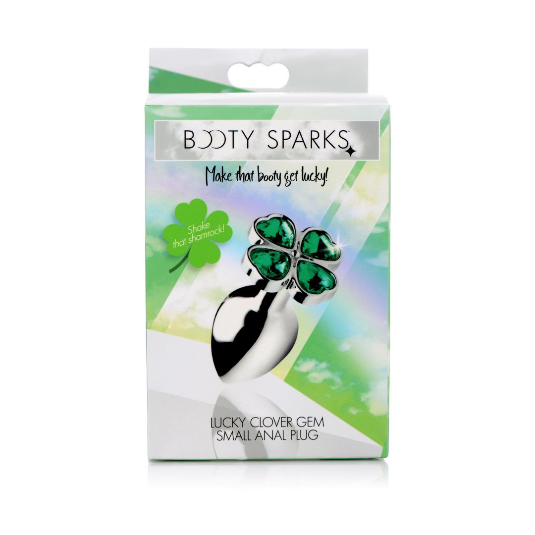 Lucky Clover Gem Buttplug 6,6 cm - Kleine Metalen Plug