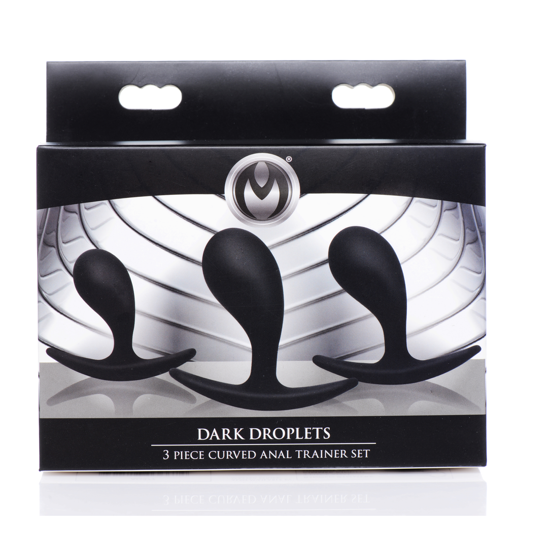Dark Droplets 3-delige Anale Trainer Set Zwart 7,4 cm