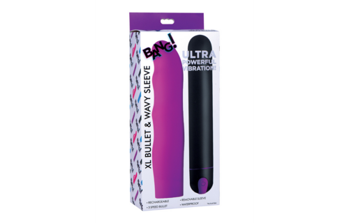 XL Bullet en Wavy Sleeve – Realistische Siliconen Dildo 25cm