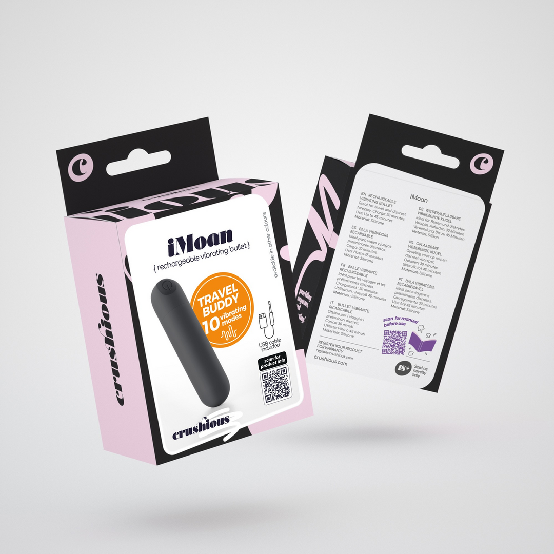 iMoan Rechargeable Bullet Vibrator Black – Powerful & Compact