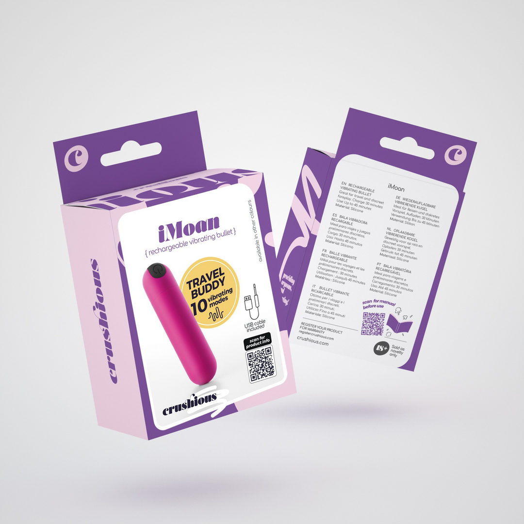 iMoan - Rechargeable Vibrating Bullet - Pink