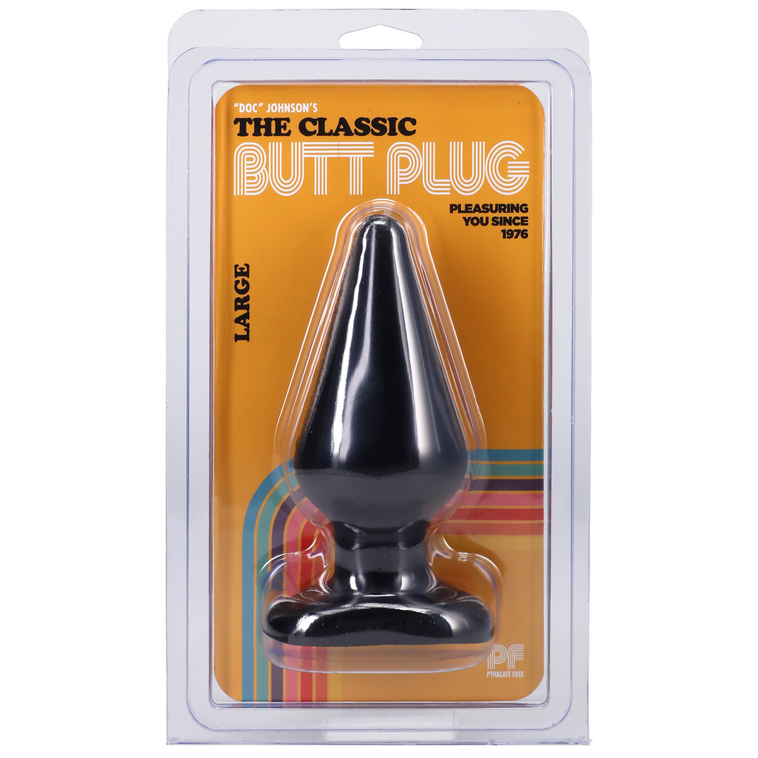Klassieke Butt Plug Zwart 13,7 cm – Comfort & Veiligheid