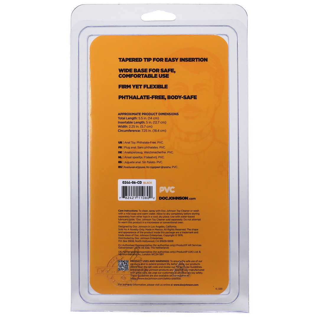 Klassischer Butt Plug Schwarz 13,7 cm – Komfort & Sicherheit