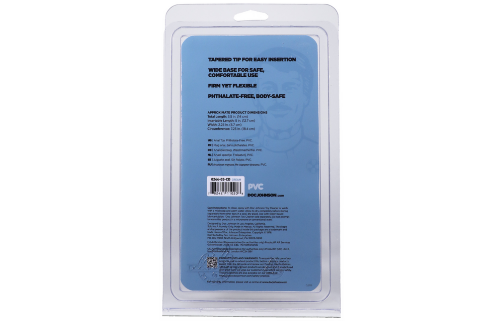 Klassieke Buttplug Groot 13,7 cm – Comfort & Veiligheid