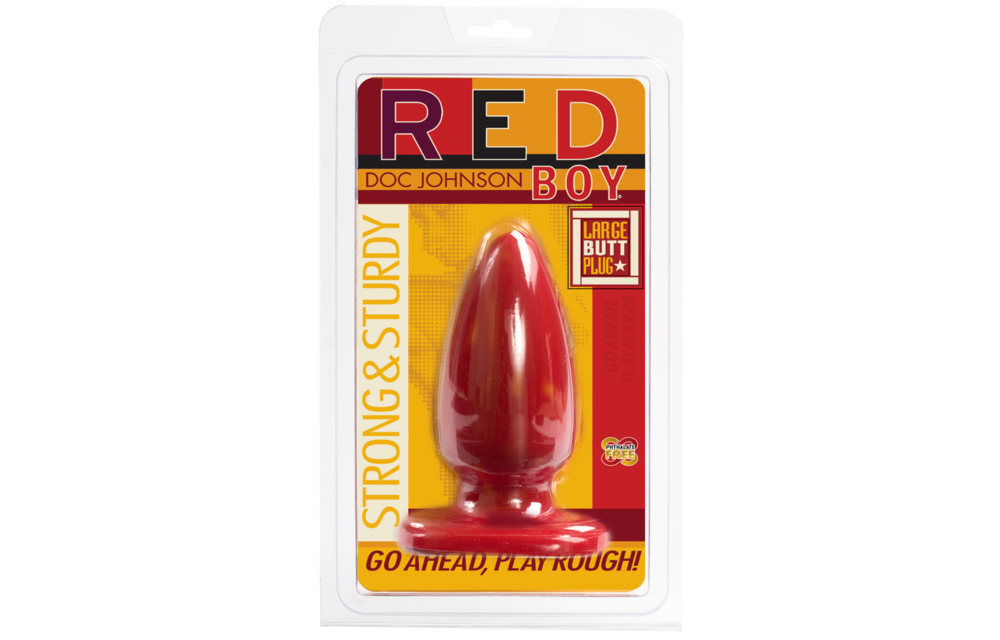 Red Young Butt Plug L 12.7 cm – Firm & Safe Fun