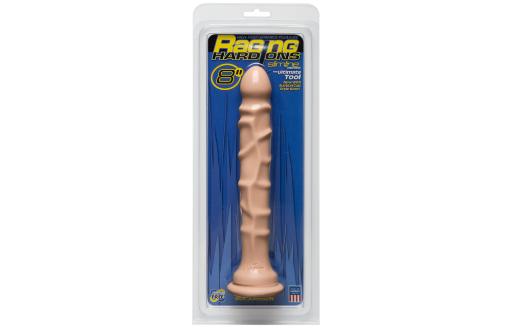 Slimline Dong mit Saugnapf - 8 / 20 cm - Vanilla