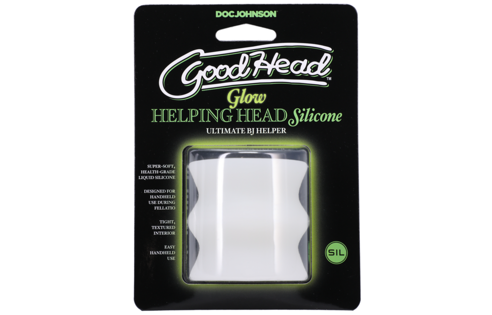 Glow Helping Head Silicone – Im Dunkeln leuchtende Masturbator-Hülle