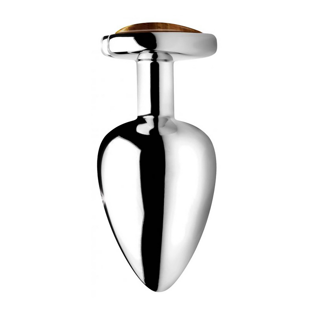 Tijgerooghart Buttplug Groot 9,4 cm – Onbevreesd Plezier