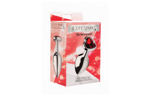 Red Heart Gem Butt Plug 8.4 cm – Sensual Anal Pleasure
