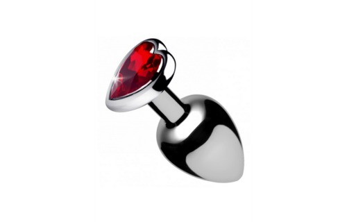 Red Heart Gem Butt Plug 8.4 cm – Sensual Anal Pleasure