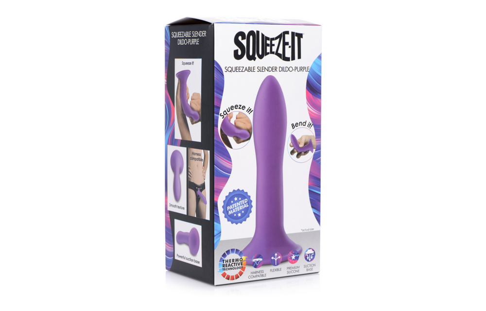 Squeezable Slim Dildo