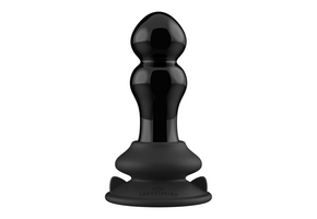 Rimly Glas-Buttplug 5,1 cm | Vibrierend mit Saugnapf