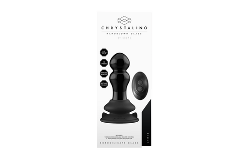 Rimly Glazen Buttplug 5,1 cm | Vibrerend met Zuignap