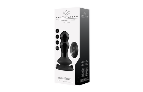 Rimly - Vibrerende Glazen Buttplug met Zuignap