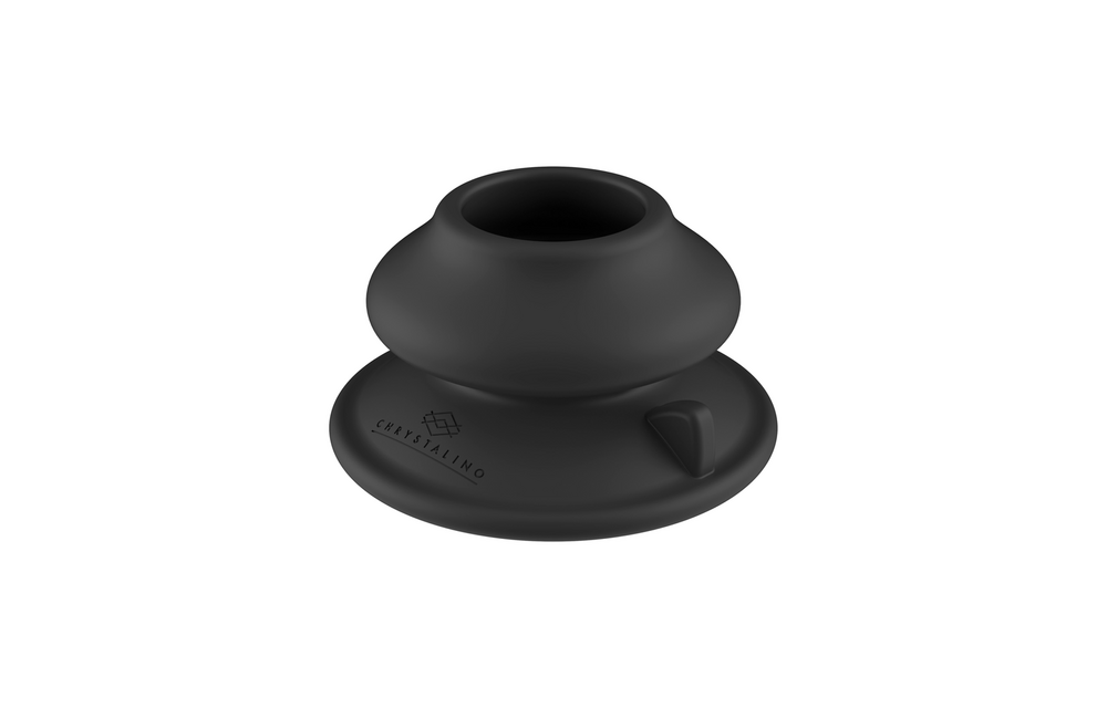 Rimly - Vibrating Glass Butt Plug with Suction Cup