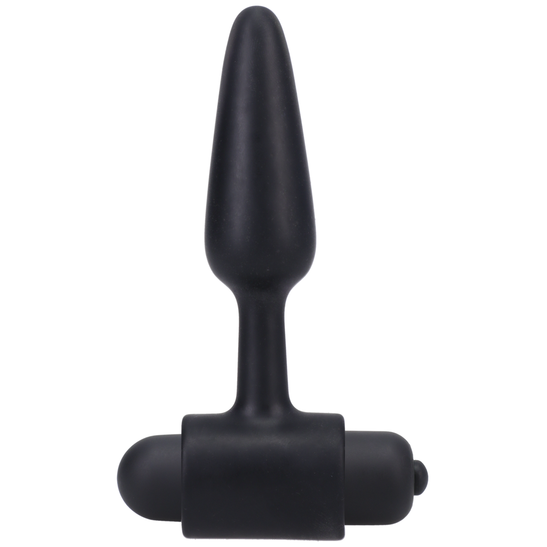 Vibrating Butt Plug 1.2 cm Black - Comfort & Power