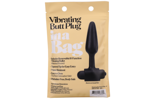 Vibrerende Buttplug 12,1 cm Zwart - Krachtig & Comfortabel