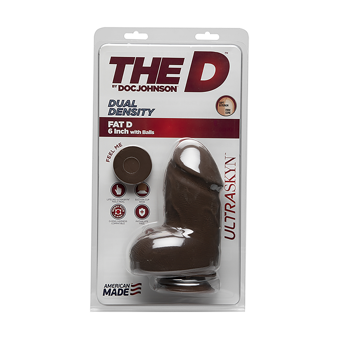 Fat D - Realistic ULTRASKYN Dildo mit Balls - 6 / 15 cm